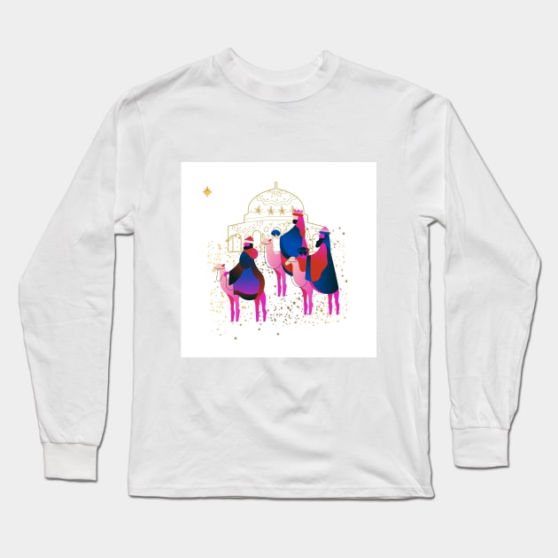 3 Wise Men Star Long Sleeve T-Shirt by Jesscreative